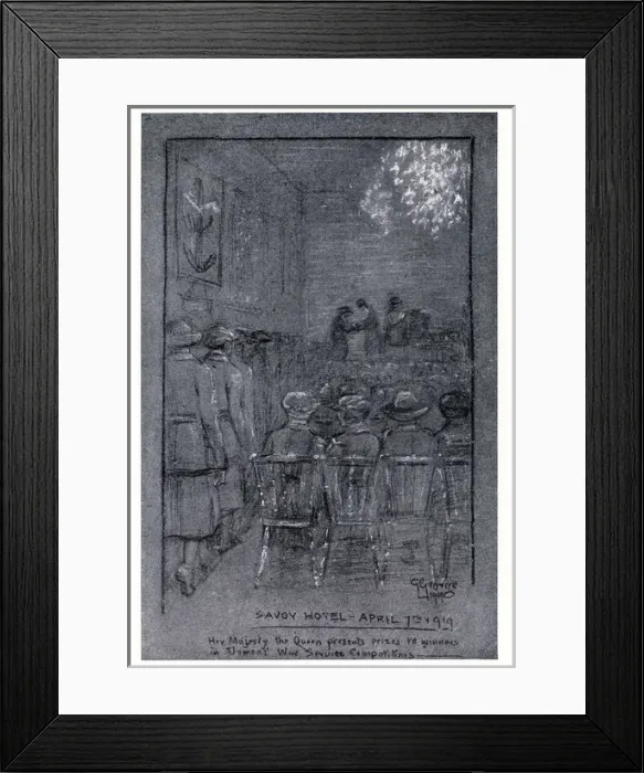 Framed Print : Womens Royal Air Force -- Savoy Hotel Framed Print : Womens Royal Air Force -- Savoy Hotel