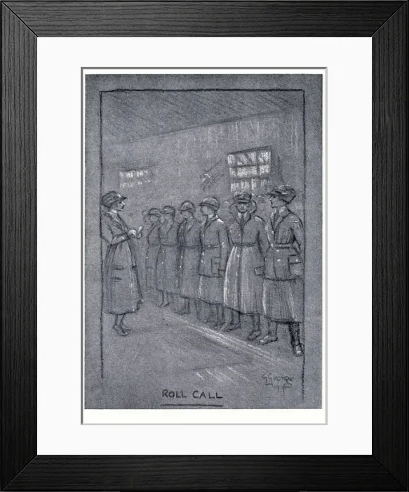 Framed Print : Womens Royal Air Force -- Roll Call Framed Print : Womens Royal Air Force -- Roll Call