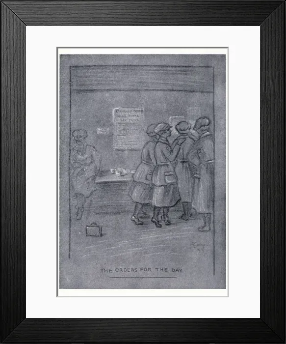 Framed Print : Womens Royal Air Force -- The Orders for the Day Framed Print : Womens Royal Air Force -- The Orders for the Day