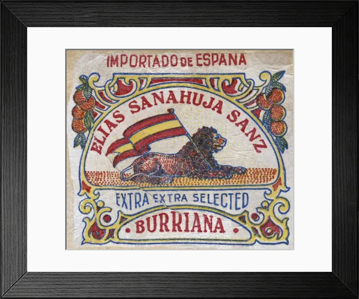 Framed Print : Fruit Label -- Spanish oranges Framed Print : Fruit Label -- Spanish oranges