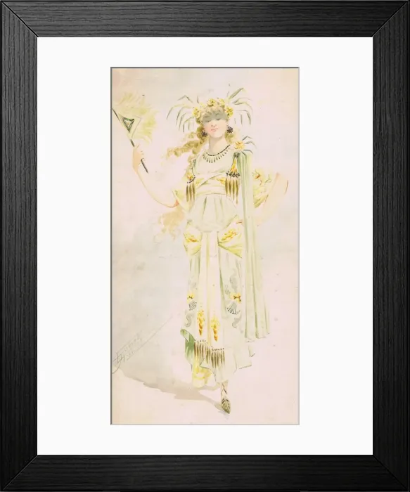 Framed Print : Costume design by Attilio Comelli Framed Print : Costume design by Attilio Comelli