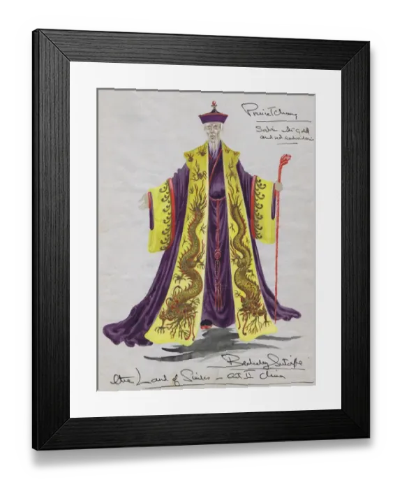 Framed Print : Costume design by Berkeley Sutcliffe Framed Print : Costume design by Berkeley Sutcliffe