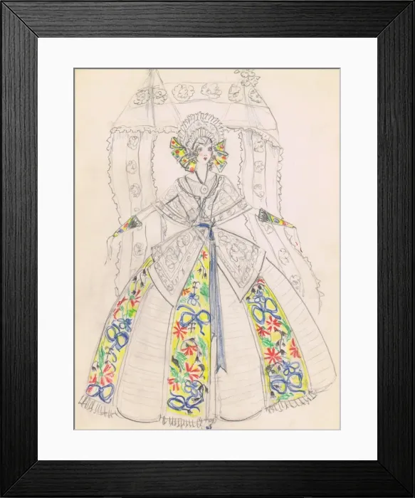 Framed Print : Costume design by Charles Le Maire Framed Print : Costume design by Charles Le Maire