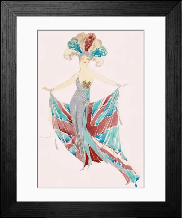 Framed Print : Costume design by Homer Conant Framed Print : Costume design by Homer Conant