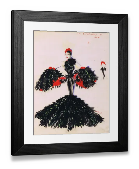Framed Print : Costume design by Freddy Wittop Framed Print : Costume design by Freddy Wittop