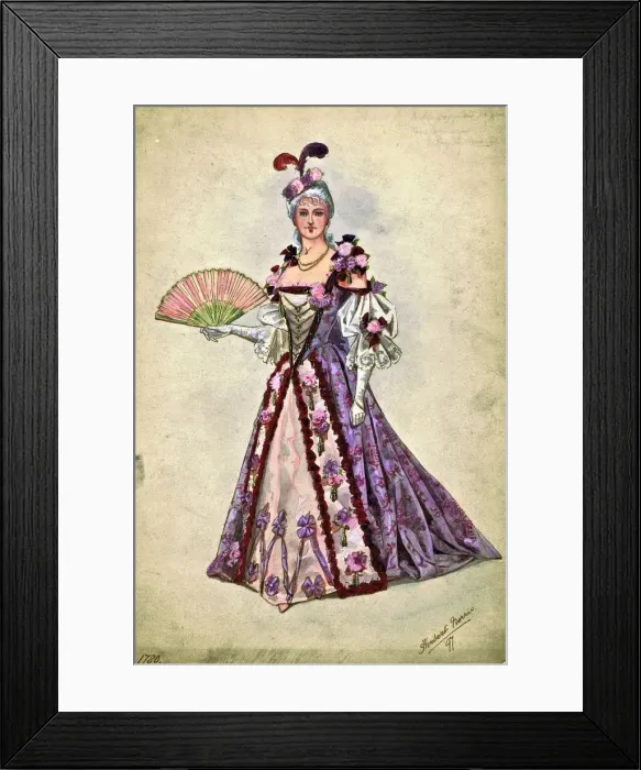 Framed Print : Costume design by Herbert Norris Framed Print : Costume design by Herbert Norris