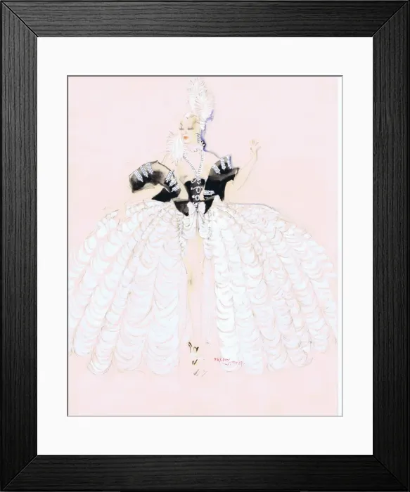 Framed Print : Costume design by Freddy Wittop Framed Print : Costume design by Freddy Wittop