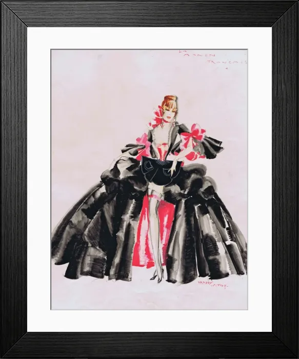 Framed Print : Costume design by Freddy Wittop Framed Print : Costume design by Freddy Wittop
