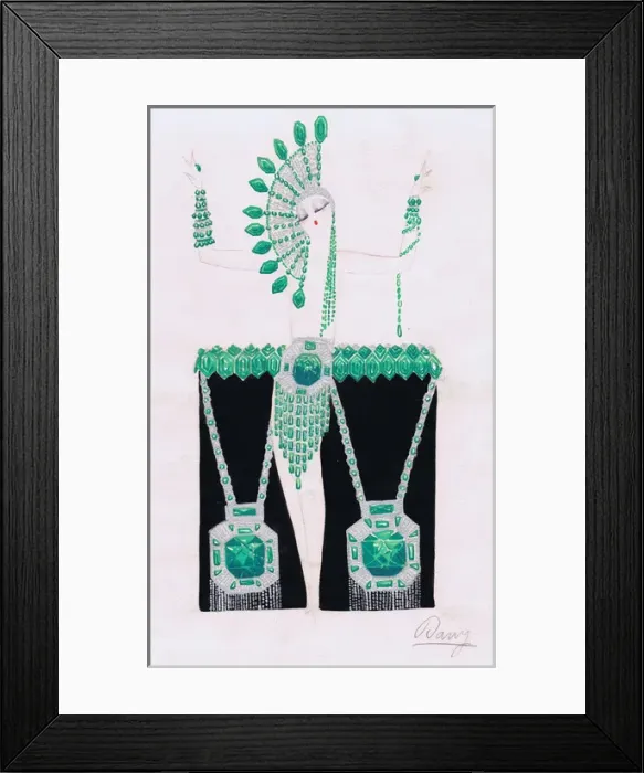 Framed Print : Costume design by Dany Barry Framed Print : Costume design by Dany Barry