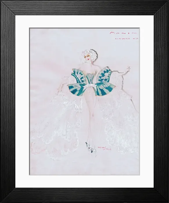 Framed Print : Costume design by Freddy Wittop Framed Print : Costume design by Freddy Wittop