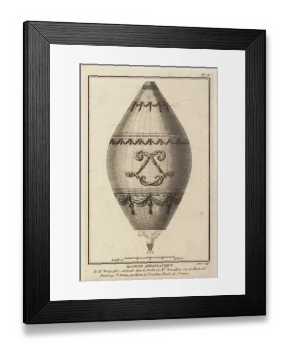 Framed Print : Montgolfier balloon Framed Print : Montgolfier balloon