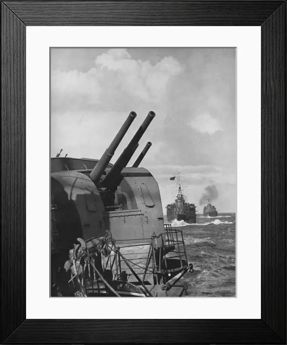 Framed Print : Convoy system of the British Navy, 1939 Framed Print : Convoy system of the British Navy, 1939
