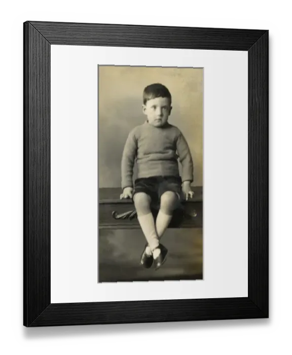 Framed Print : Portrait photo of a young boy Framed Print : Portrait photo of a young boy