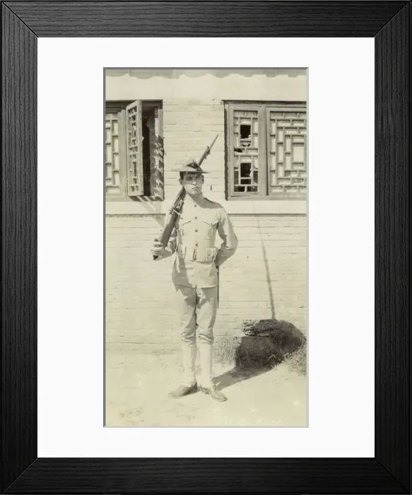 Framed Print : American soldier in China Framed Print : American soldier in China