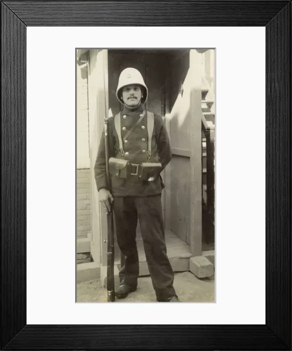 Framed Print : French soldier in China Framed Print : French soldier in China