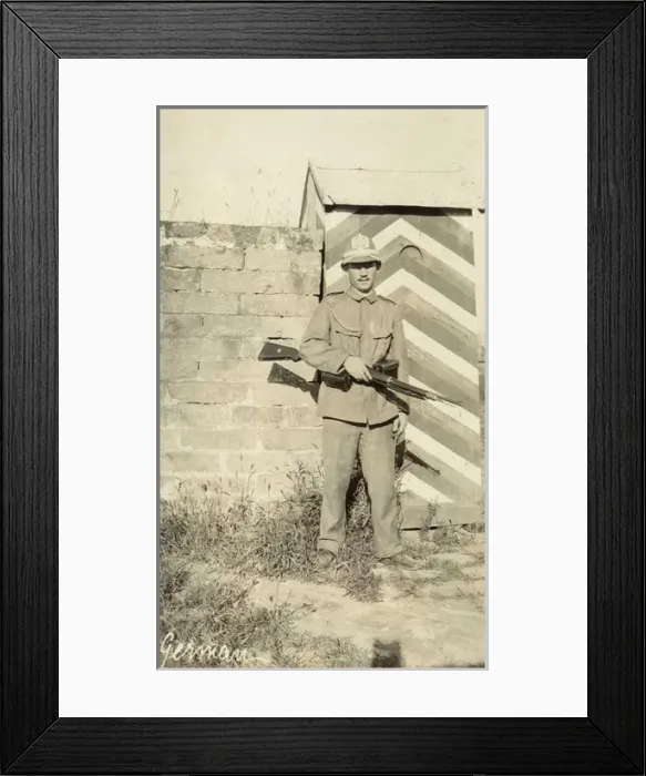 Framed Print : German soldier in China Framed Print : German soldier in China
