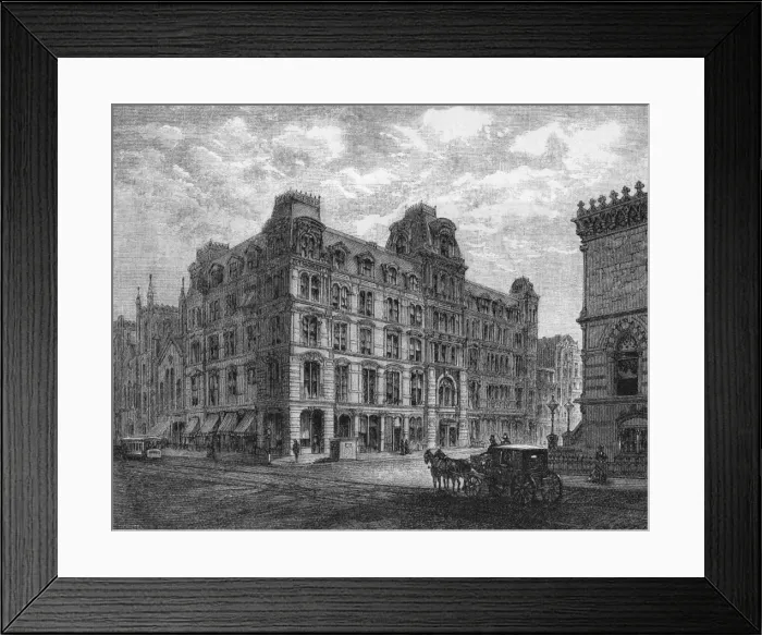 Framed Print : New York YMCA, 1882 Framed Print : New York YMCA, 1882
