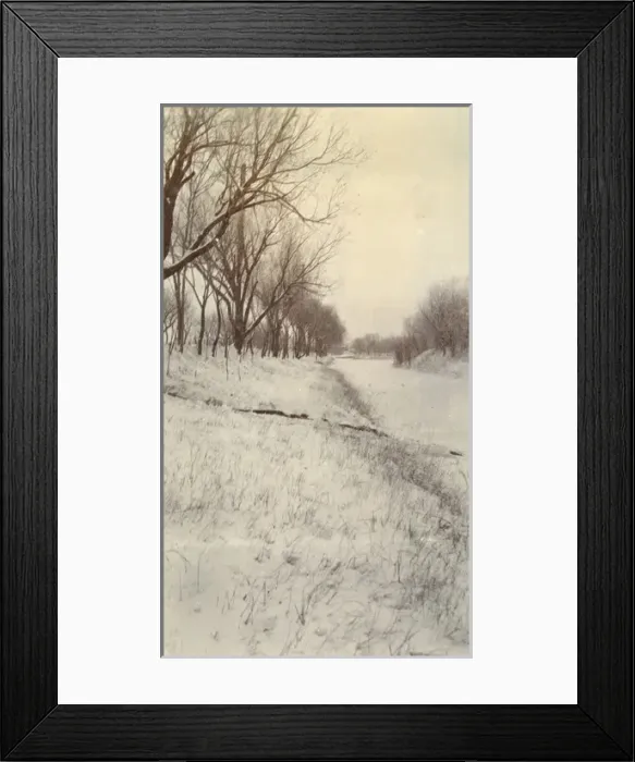 Framed Print : Snowy field in Tientsin (Tianjin), China Framed Print : Snowy field in Tientsin (Tianjin), China