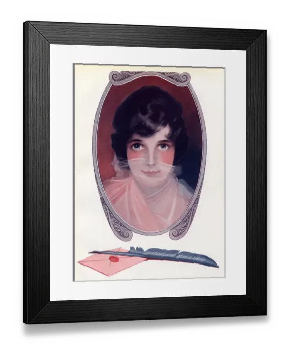 Framed Print : A woman looking into a makeup mirror Framed Print : A woman looking into a makeup mirror