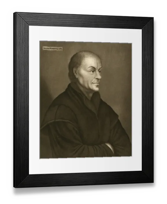 Framed Print : Portrait of Johann Froben Framed Print : Portrait of Johann Froben