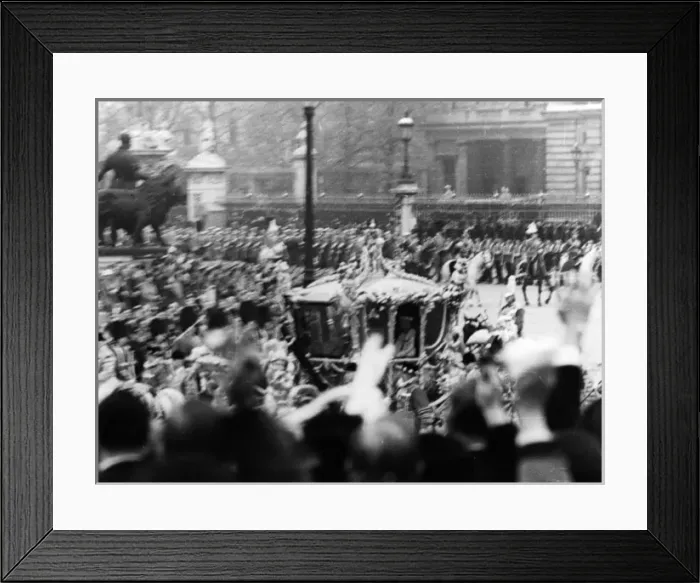 Framed Print : Coronation of George VI Framed Print : Coronation of George VI