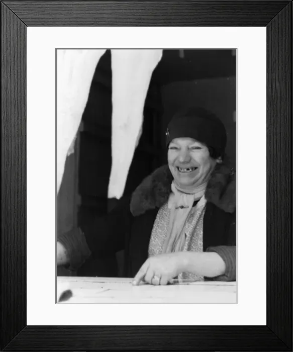 Framed Print : Female Fishmonger Framed Print : Female Fishmonger