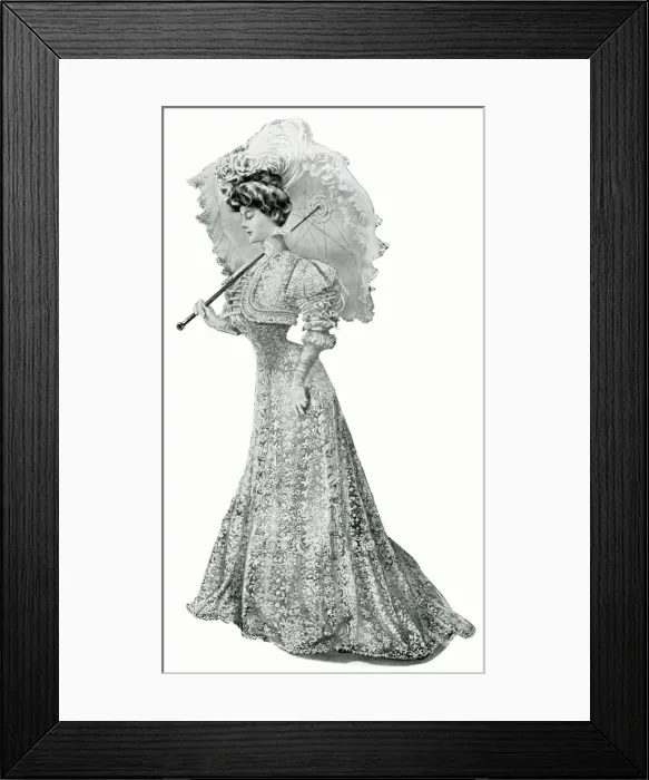 Framed Print : Lace frock 1906 Framed Print : Lace frock 1906