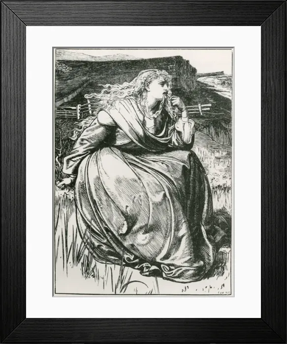 Framed Print : If by Frederick Sandys Framed Print : If by Frederick Sandys