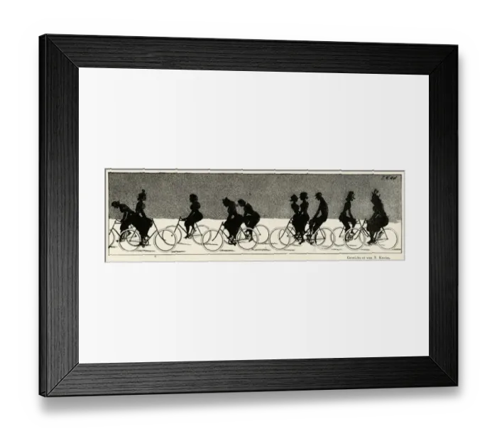 Framed Print : Cycling silhouette Framed Print : Cycling silhouette