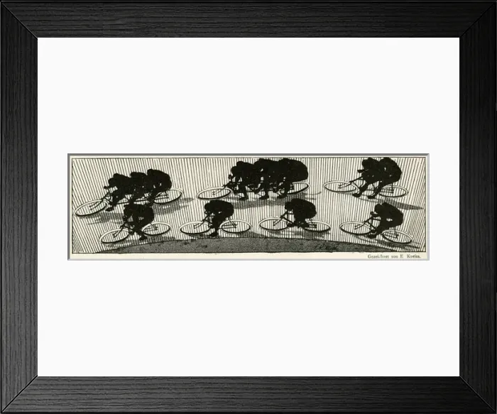 Framed Print : Cycling silhouette Framed Print : Cycling silhouette