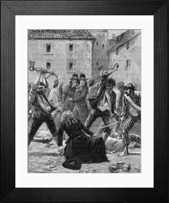 Framed Print : Assassination of R. P. Francois Framed Print : Assassination of R. P. Francois