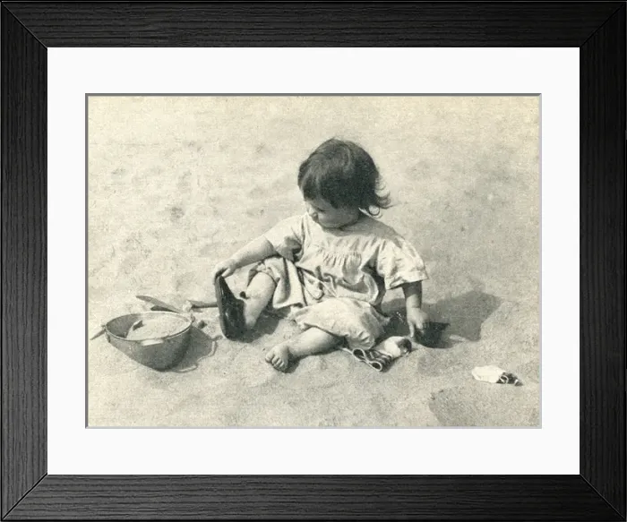 Framed Print : Little girl at the seaside Framed Print : Little girl at the seaside