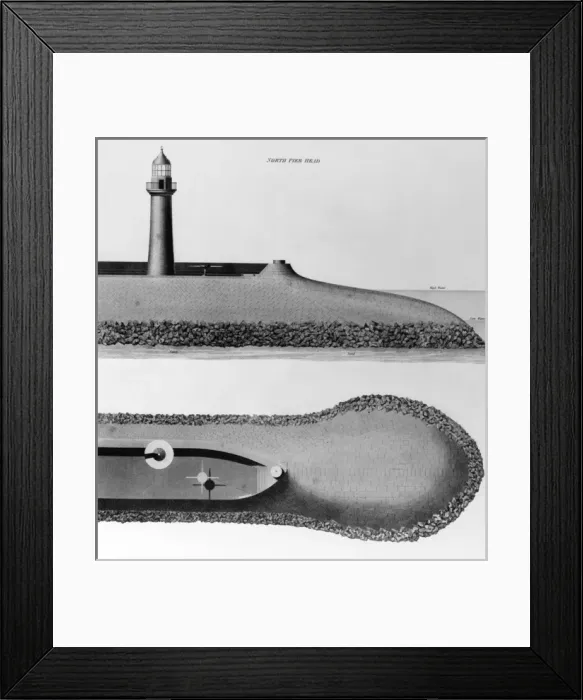 Framed Print : Aberdeen Harbour North Pier Head - Lighthouse Framed Print : Aberdeen Harbour North Pier Head - Lighthouse