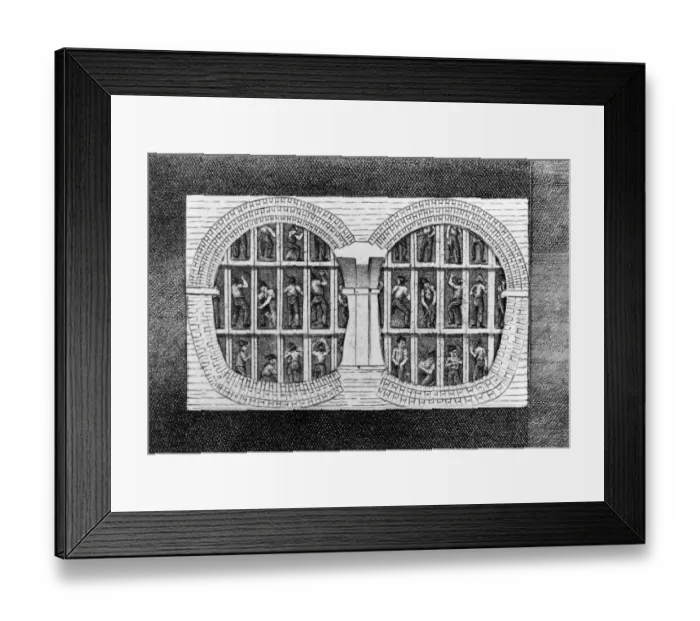 Framed Print : Thames Tunnel cross section during construction Framed Print : Thames Tunnel cross section during construction