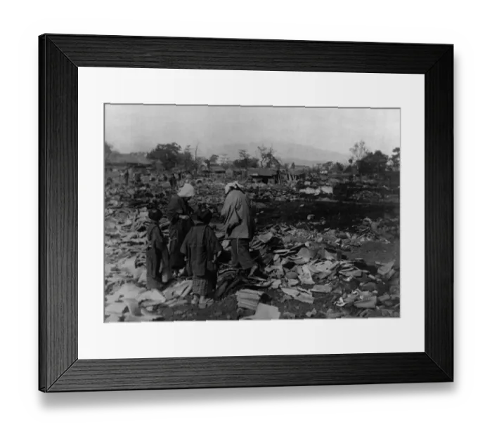 Framed Print : Aftermath of Mino-Owari Earthquake Framed Print : Aftermath of Mino-Owari Earthquake