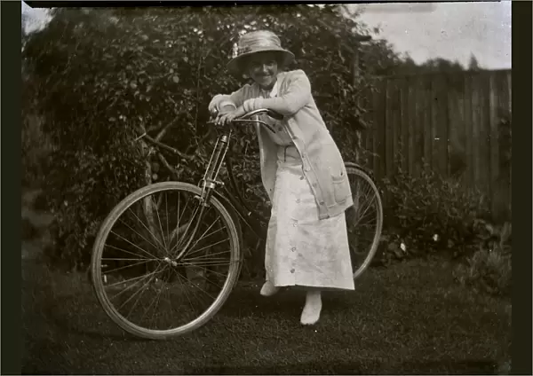 Woman with a bicycle
