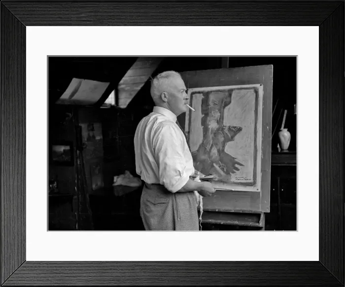 Framed Print : Harry Rountree, artist and illustrator Framed Print : Harry Rountree, artist and illustrator