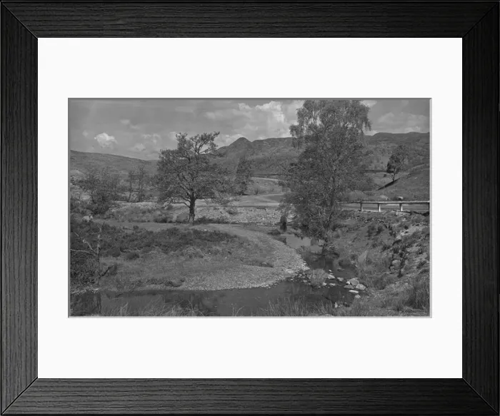 Framed Print : Country scene with trees and water Framed Print : Country scene with trees and water