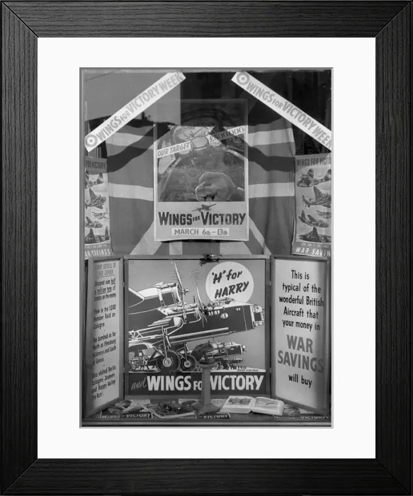 Framed Print : Wings for Victory Week display Framed Print : Wings for Victory Week display