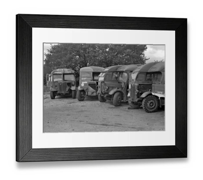 Framed Print : Vehicles awaiting repair Framed Print : Vehicles awaiting repair