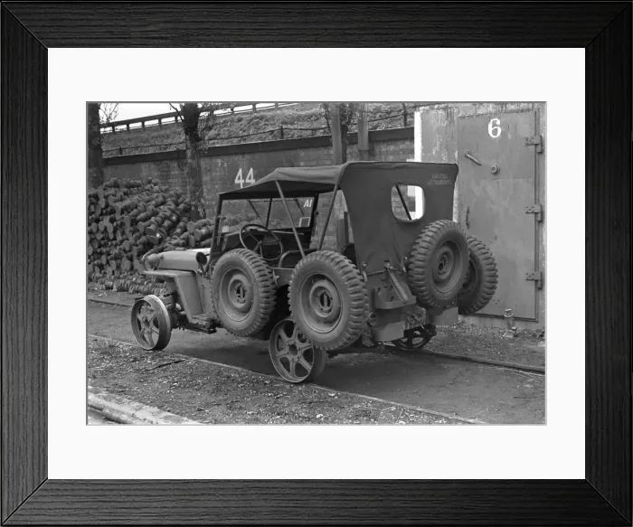 Framed Print : Jeep undergoing repair Framed Print : Jeep undergoing repair
