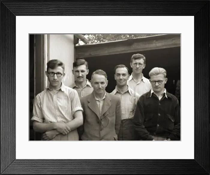 Framed Print : Group photo of six men Framed Print : Group photo of six men
