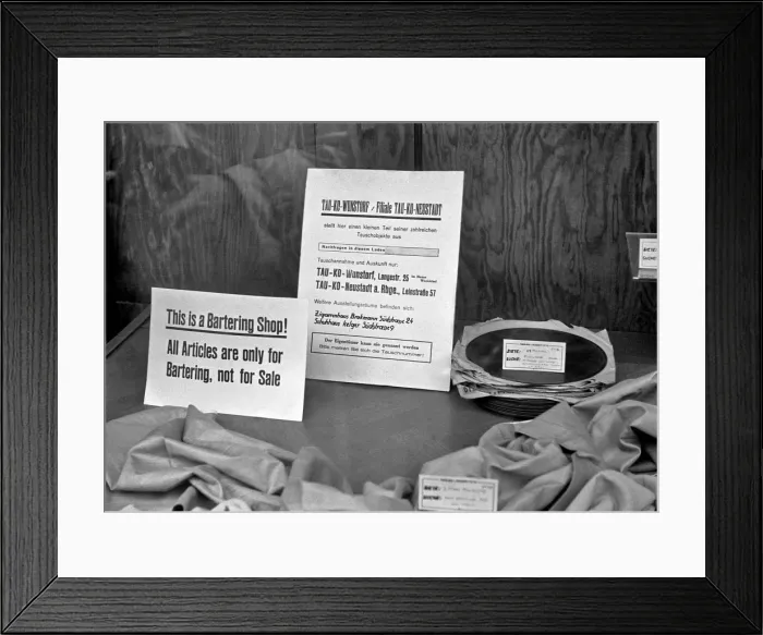 Framed Print : Notices in a bartering shop Framed Print : Notices in a bartering shop