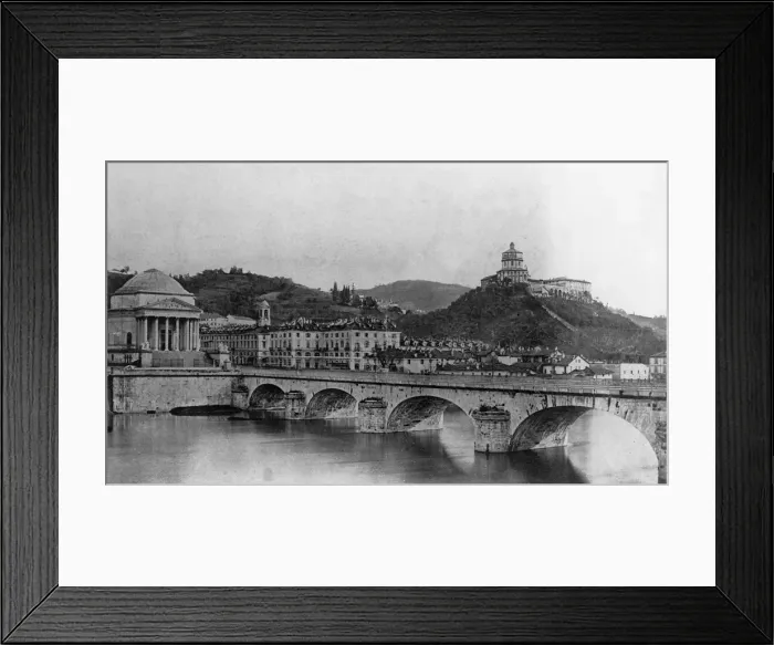 Framed Print : Bridge over the River Po, Turin, Italy Framed Print : Bridge over the River Po, Turin, Italy