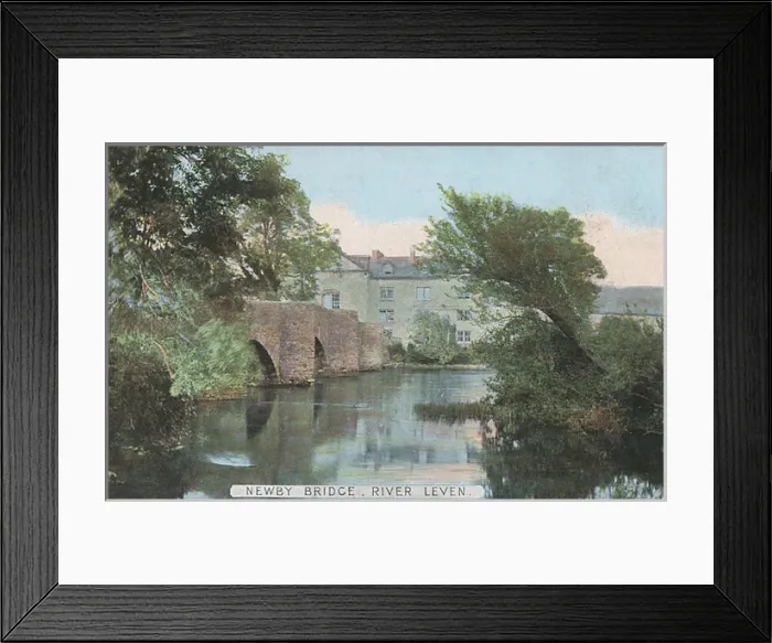 Framed Print : Newby Bridge, River Leven, Lancashire, England Framed Print : Newby Bridge, River Leven, Lancashire, England