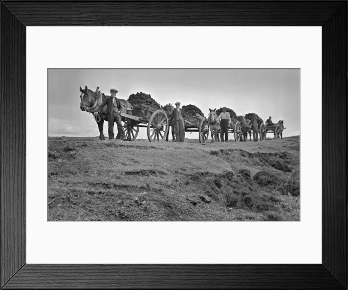 Framed Print : Peat carts, Benbecula, Outer Hebrides, Scotland Framed Print : Peat carts, Benbecula, Outer Hebrides, Scotland