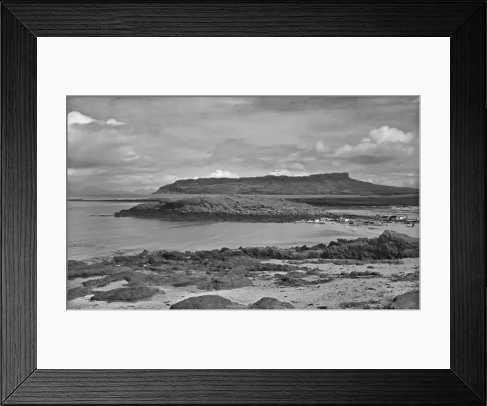 Framed Print : View of Eigg from Muck, Scotland Framed Print : View of Eigg from Muck, Scotland