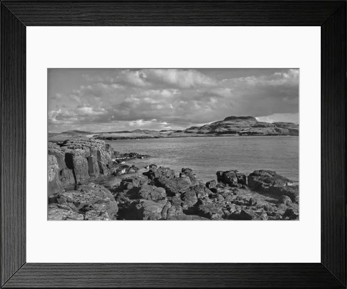 Framed Print : View of Muck from Horse Island, Scotland Framed Print : View of Muck from Horse Island, Scotland
