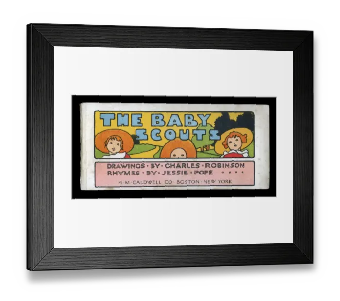 Framed Print : Baby Scouts -- title page Framed Print : Baby Scouts -- title page