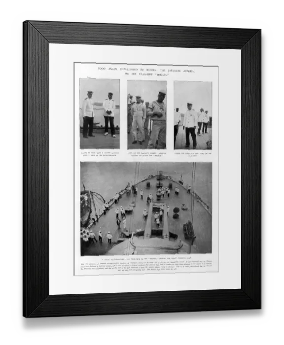 Framed Print : The Japanese Admiral Togo onboard Mikasa Framed Print : The Japanese Admiral Togo onboard Mikasa